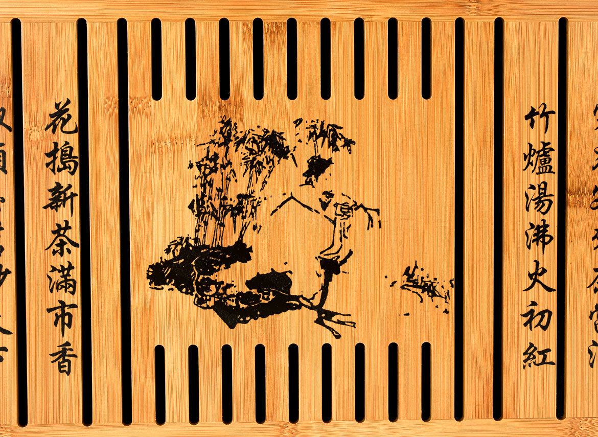 Чабань #33763 (чайная доска), бамбук, 52,5х30,5х6,5 см.