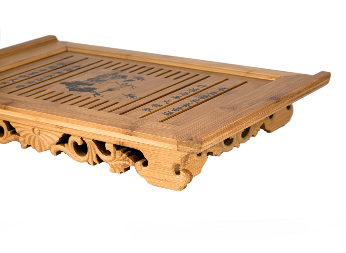 Tea tray, # 33763, bamboo, 52,5x30,5x5 cm.