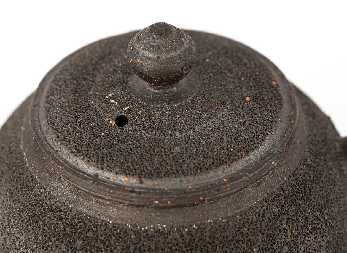Чайник # 33812, дровяной обжиг, керамика, Дэхуа,165 мл.
