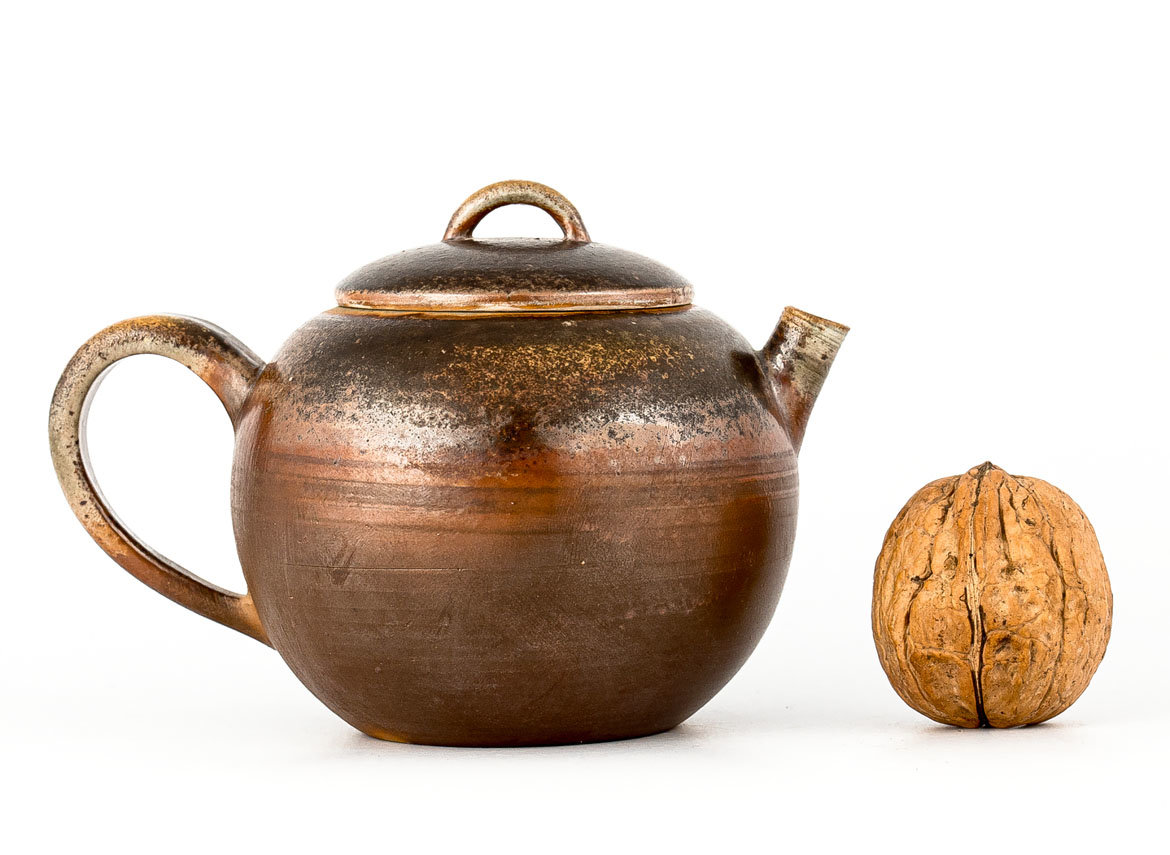 Чайник # 33822, дровяной обжиг, керамика, Дэхуа, 190 мл.