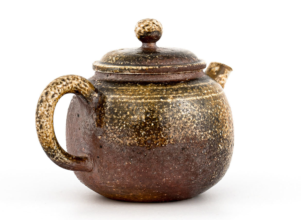 Чайник # 33823, дровяной обжиг, керамика, Дэхуа, 135 мл.