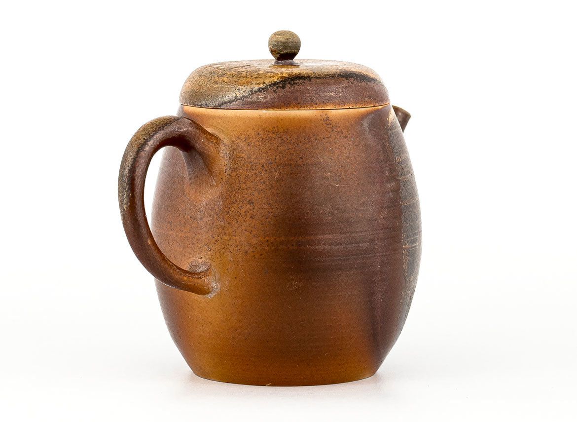 Чайник # 33824, дровяной обжиг, керамика, Дэхуа, 190 мл.