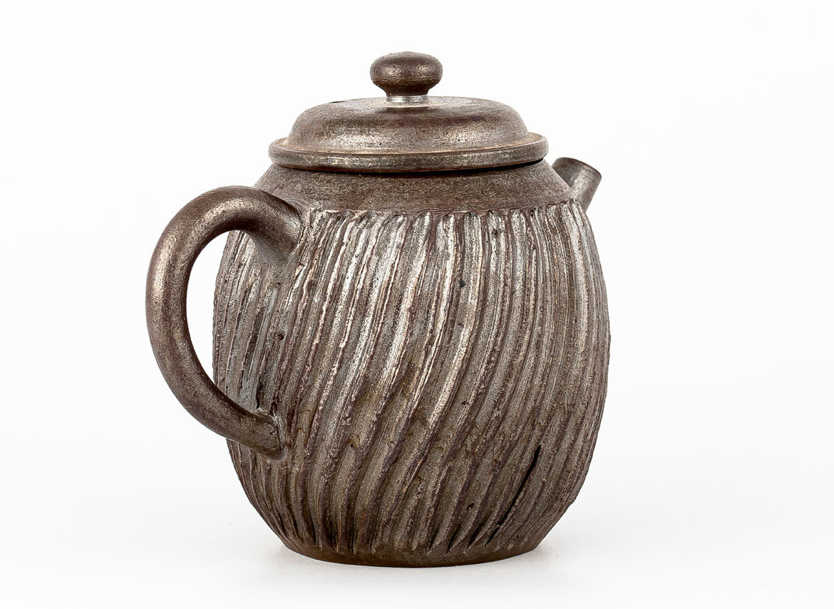 Чайник # 33826, дровяной обжиг, керамика, Дэхуа, 160 мл.