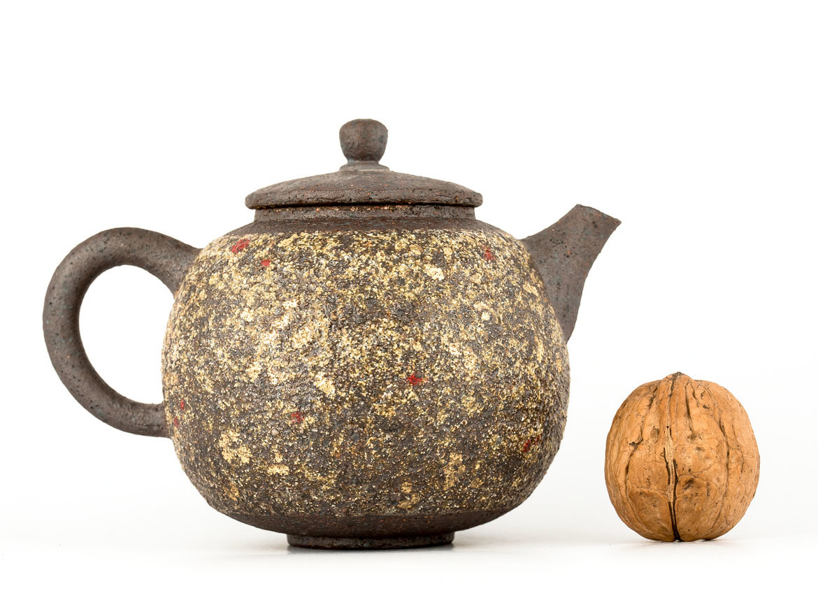 Teapot # 33830, wood firing, ceramic, Dehua, 350 ml.