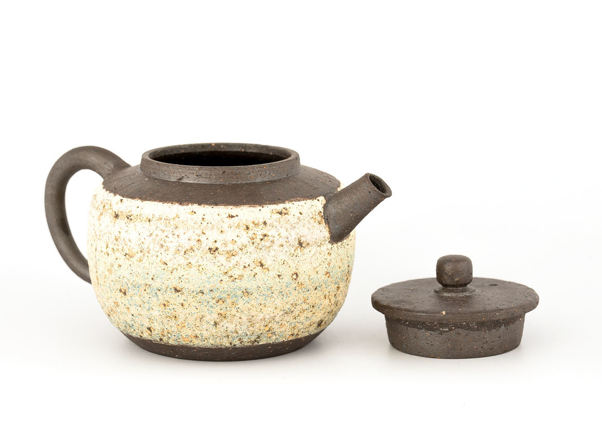 Чайник # 33832, дровяной обжиг, керамика, Дэхуа, 250 мл.