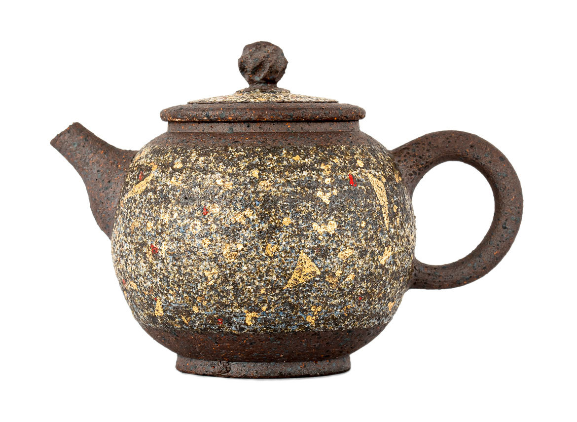 Чайник # 33833, дровяной обжиг, керамика, Дэхуа, 260 мл.