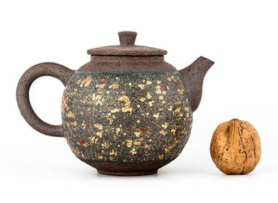 Чайник # 33834, дровяной обжиг, керамика, Дэхуа, 300 мл.