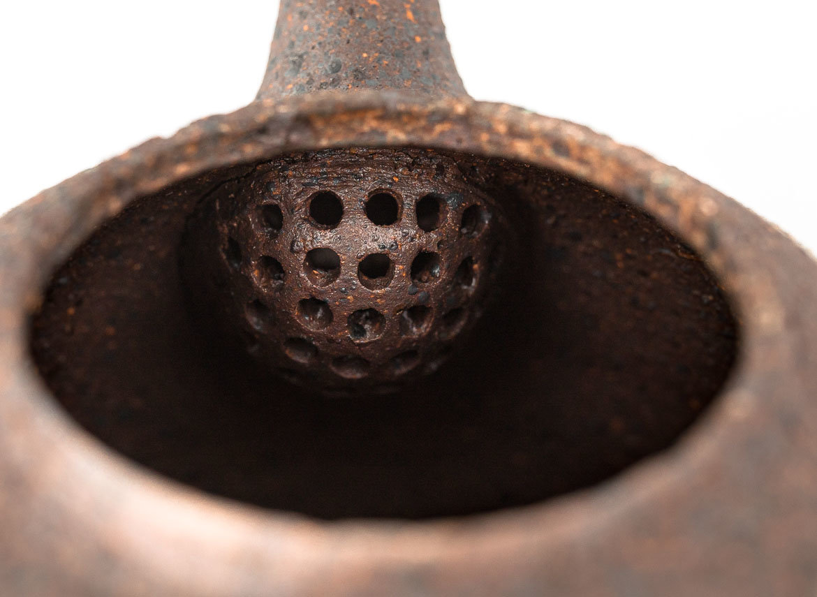 Чайник # 33835, дровяной обжиг, керамика, Дэхуа, 240 мл.