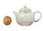 Teapot # 33837, wood firing, hand painting, ceramic, Dehua, 165 ml.