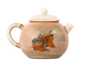 Teapot # 33839, wood firing, hand painting, ceramic, Dehua, 155 ml.