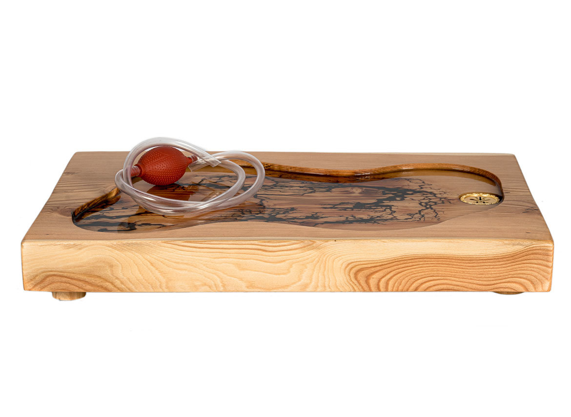 Handmade tea tray # 33904, wood, siberian larch