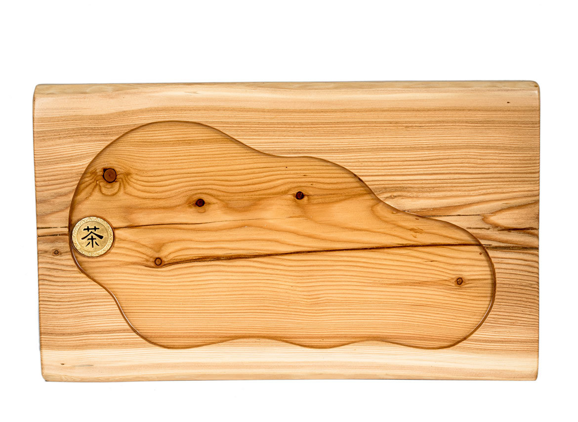 Handmade tea tray # 33905, wood, siberian larch