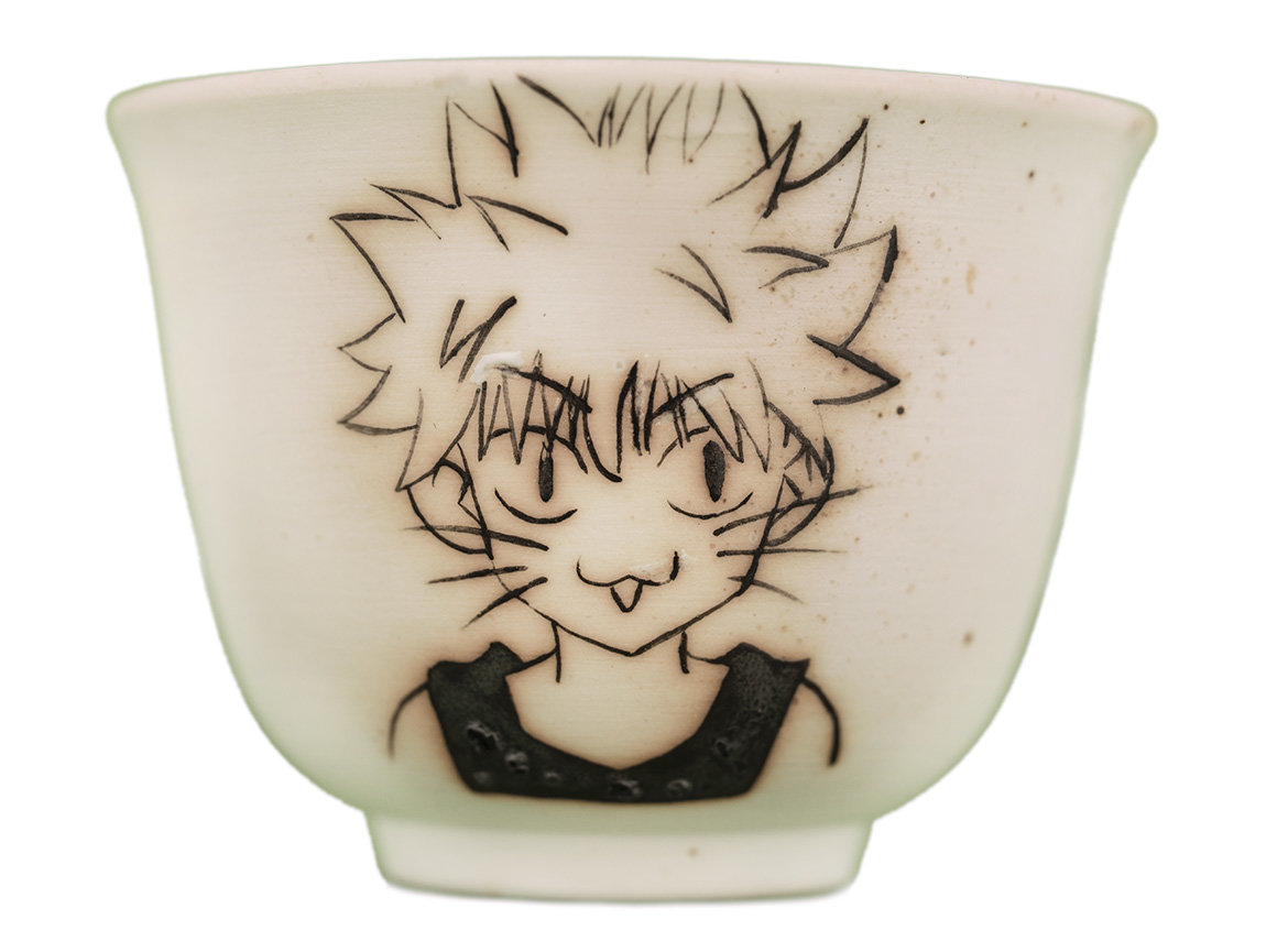 Cup # 33989, wood firing/ceramic/hand painting, 64 ml.