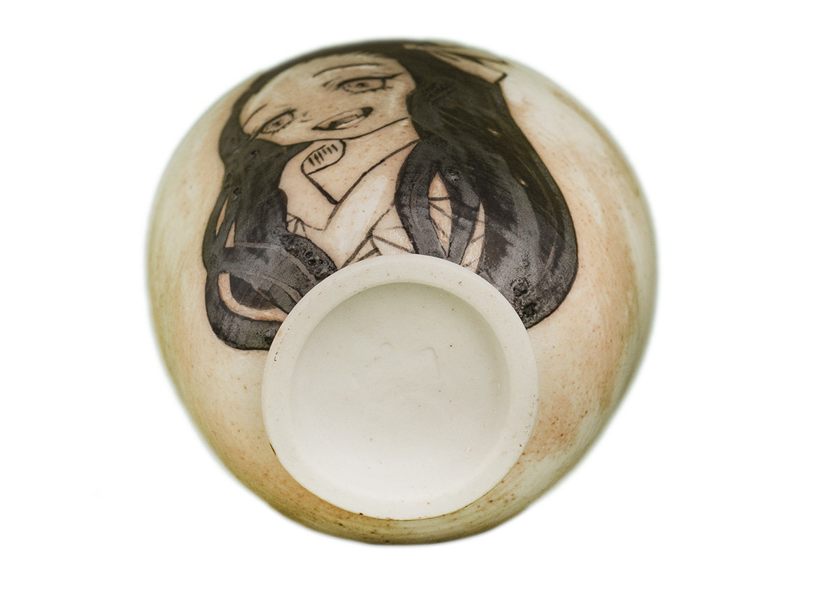 Cup # 34054, wood firing/ceramic/hand painting, 90 ml.