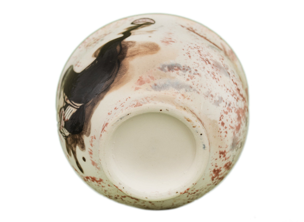 Cup # 34059, wood firing/ceramic/hand painting, 116 ml.