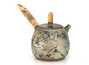 Teapot # 34136, wood firing/ceramic/hand painting, 245 ml.