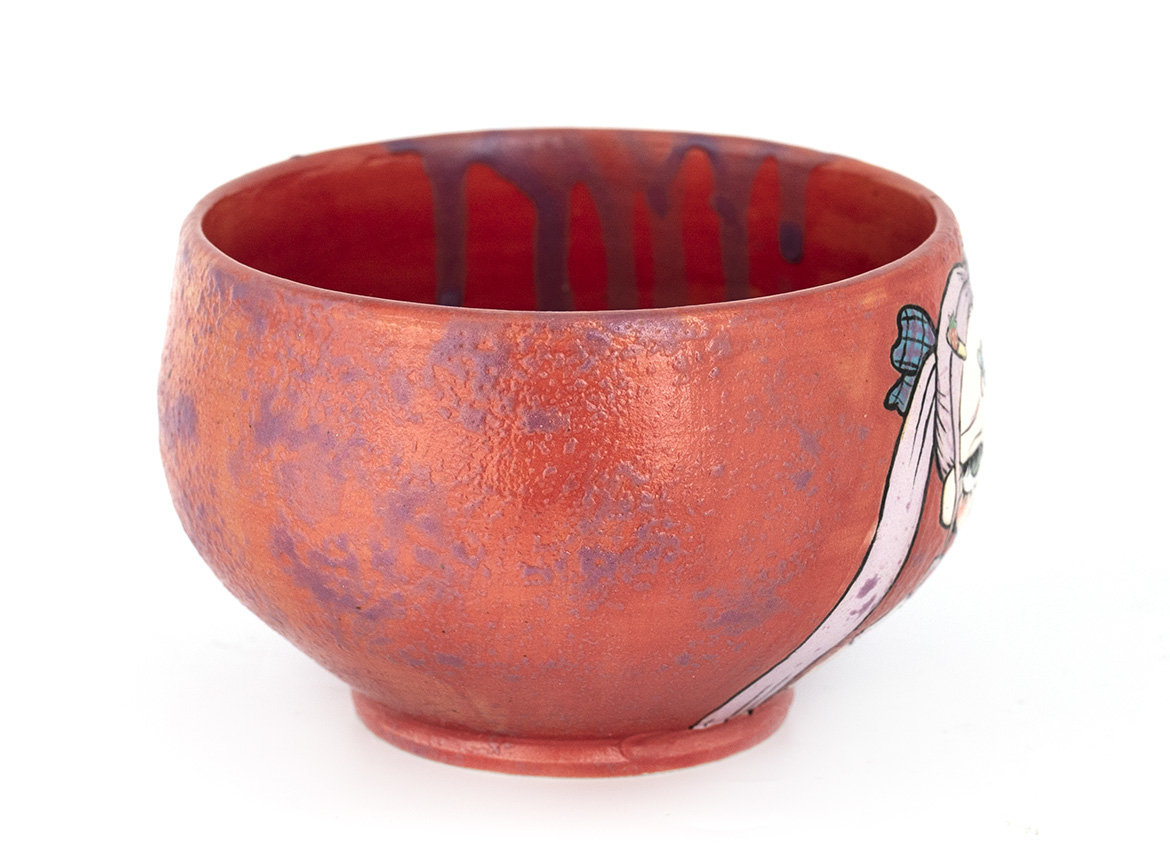 Cup # 34336, wood firing/ceramic/hand painting, 273 ml.