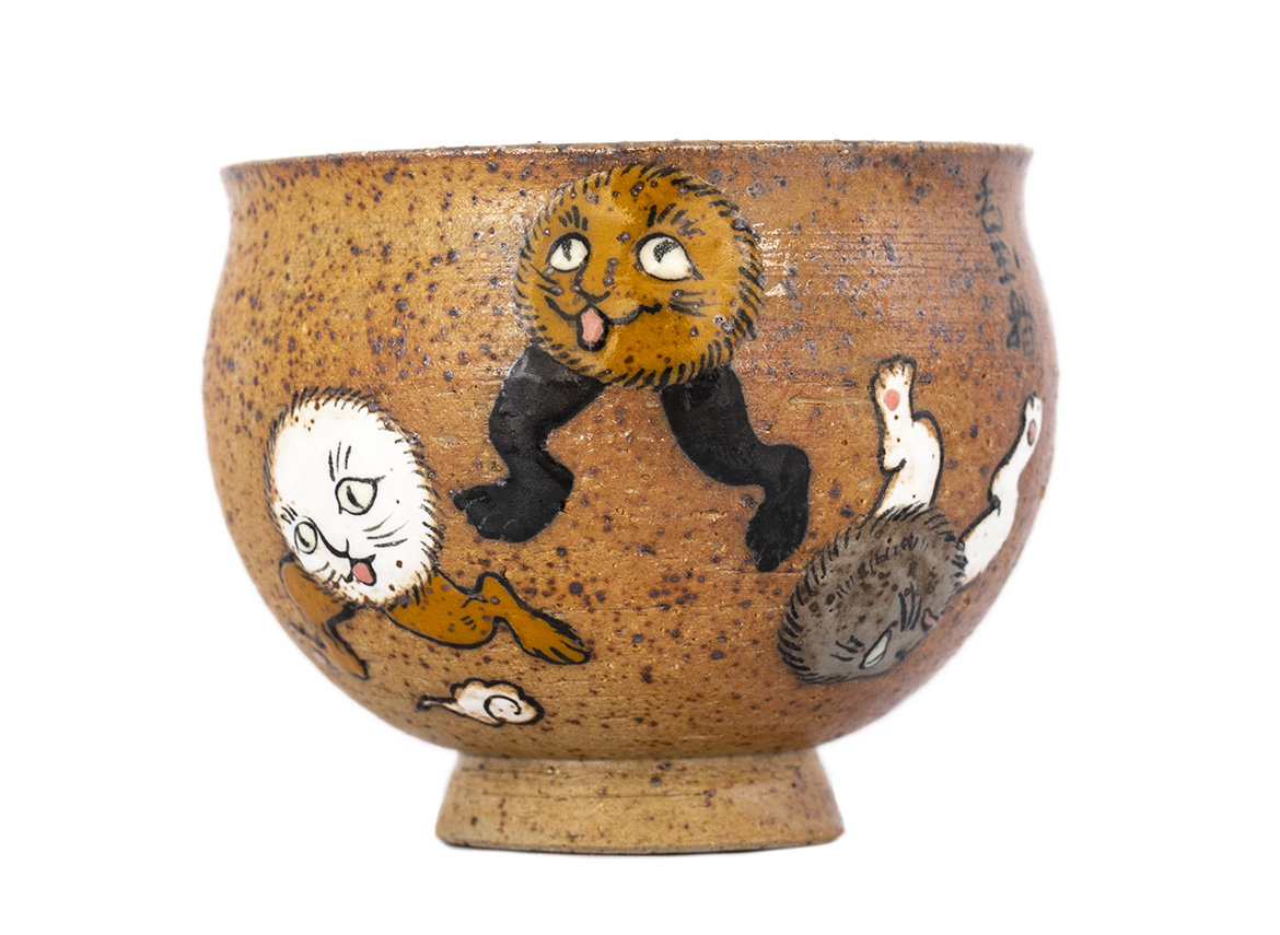 Cup # 34414, wood firing/ceramic/hand painting, 130 ml.