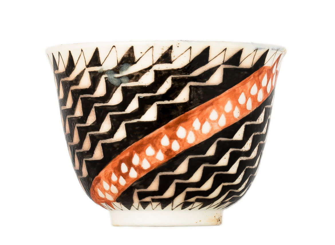 Cup # 34503, wood firing/ceramic/hand painting, 58 ml.