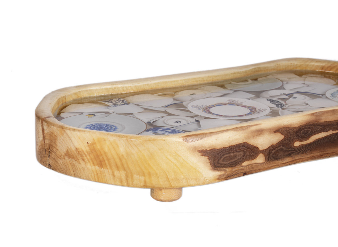 Handmade tea tray # 34782, wood, aspen