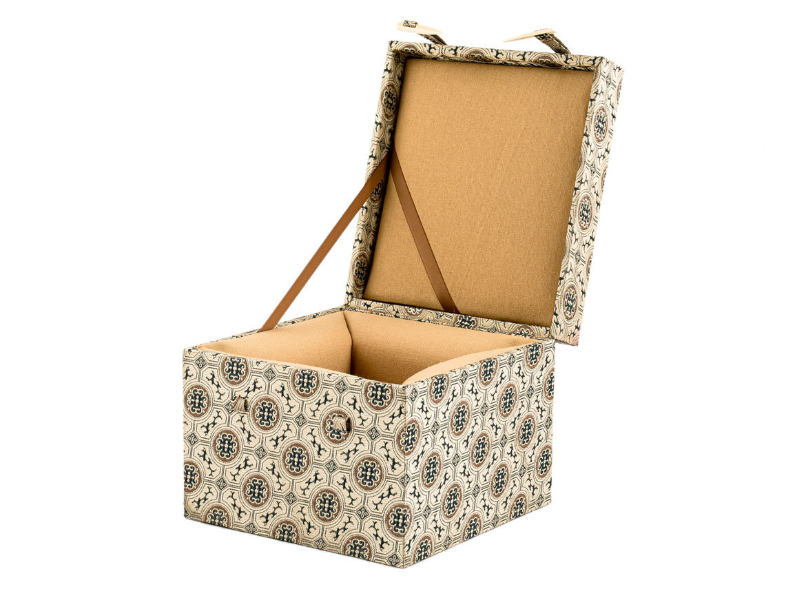 Gift box for teapots # 34943, Wood/Fabric
