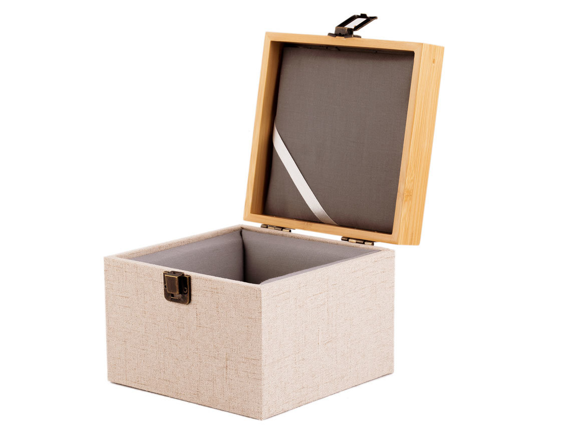 Подарочная коробка для чайников # 34946, Дерево/Ткань