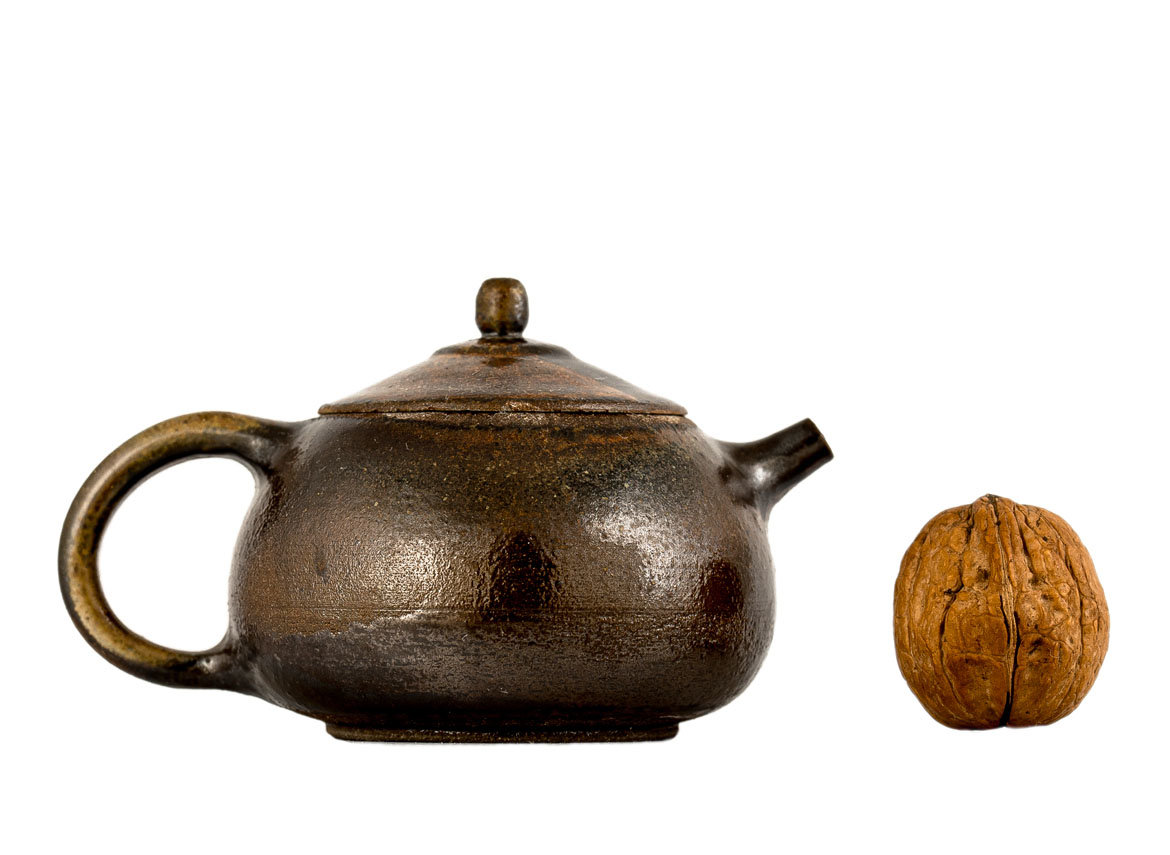 Чайник # 34988, дровяной обжиг/керамика, 184 мл.