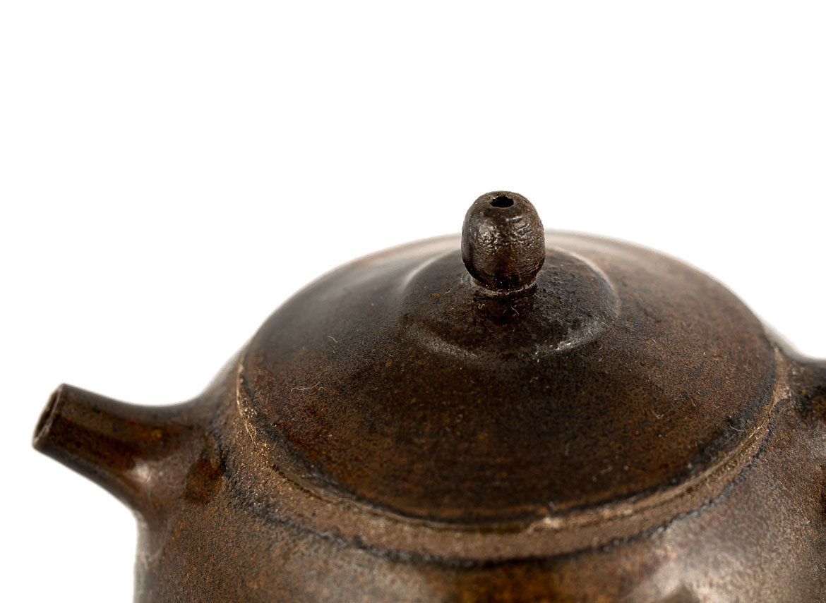 Чайник # 34988, дровяной обжиг/керамика, 184 мл.