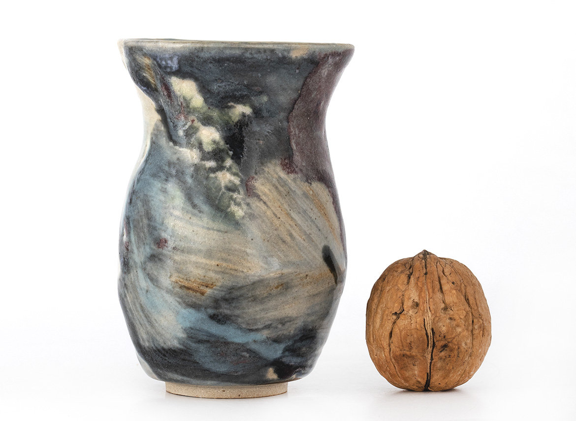 Vessel for mate (kalabas) # 35194, wood firing/ceramic