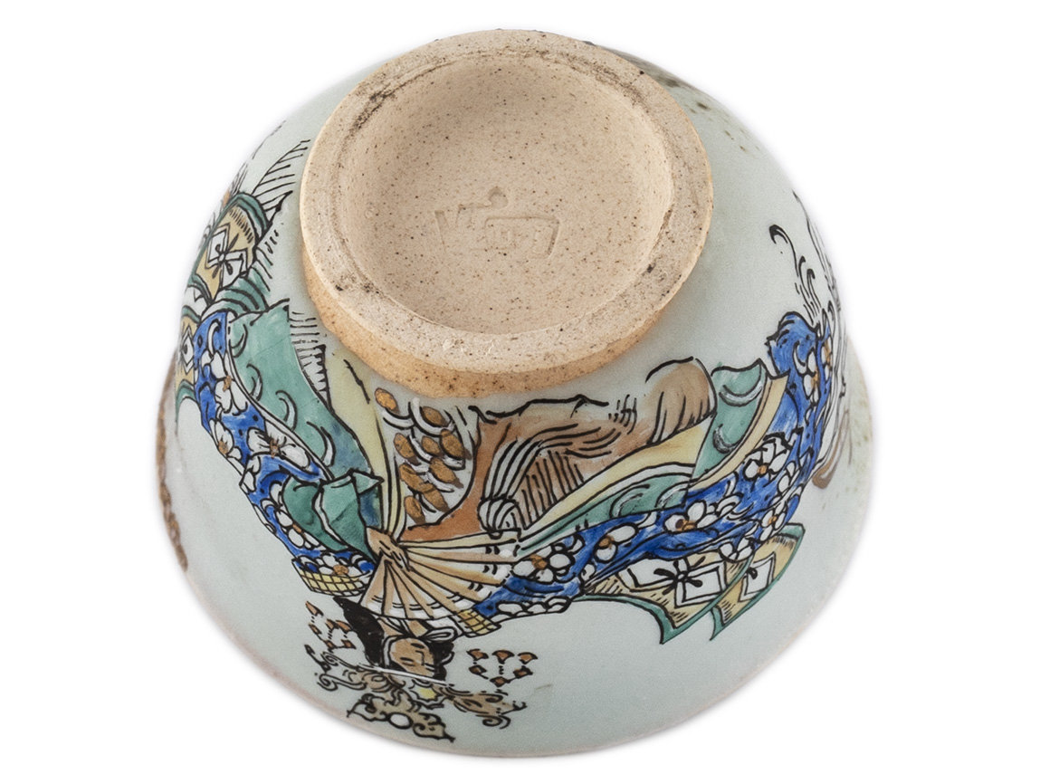 Cup # 35320, wood firing/ceramic/hand painting, 58 ml.