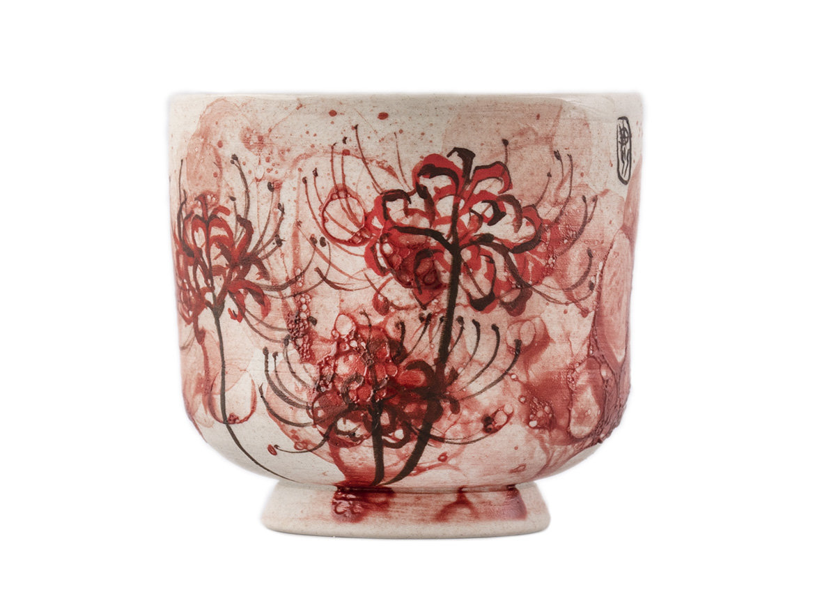 Cup # 35324, wood firing/ceramic/hand painting, 112 ml.