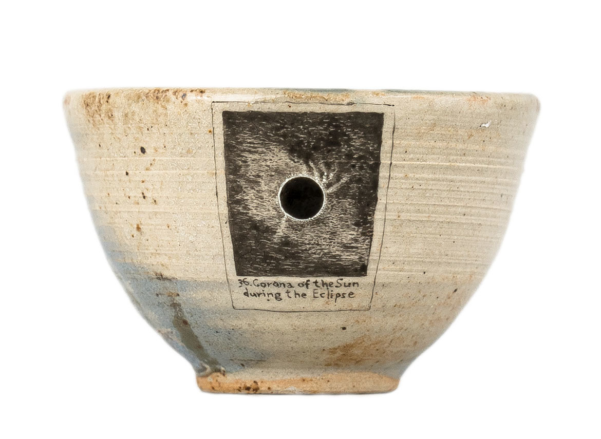 Cup # 35334, wood firing/ceramic/hand painting, 44 ml.