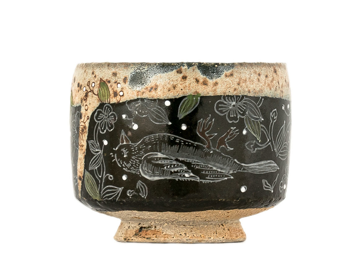 Cup # 35335, wood firing/ceramic/hand painting, 104 ml.