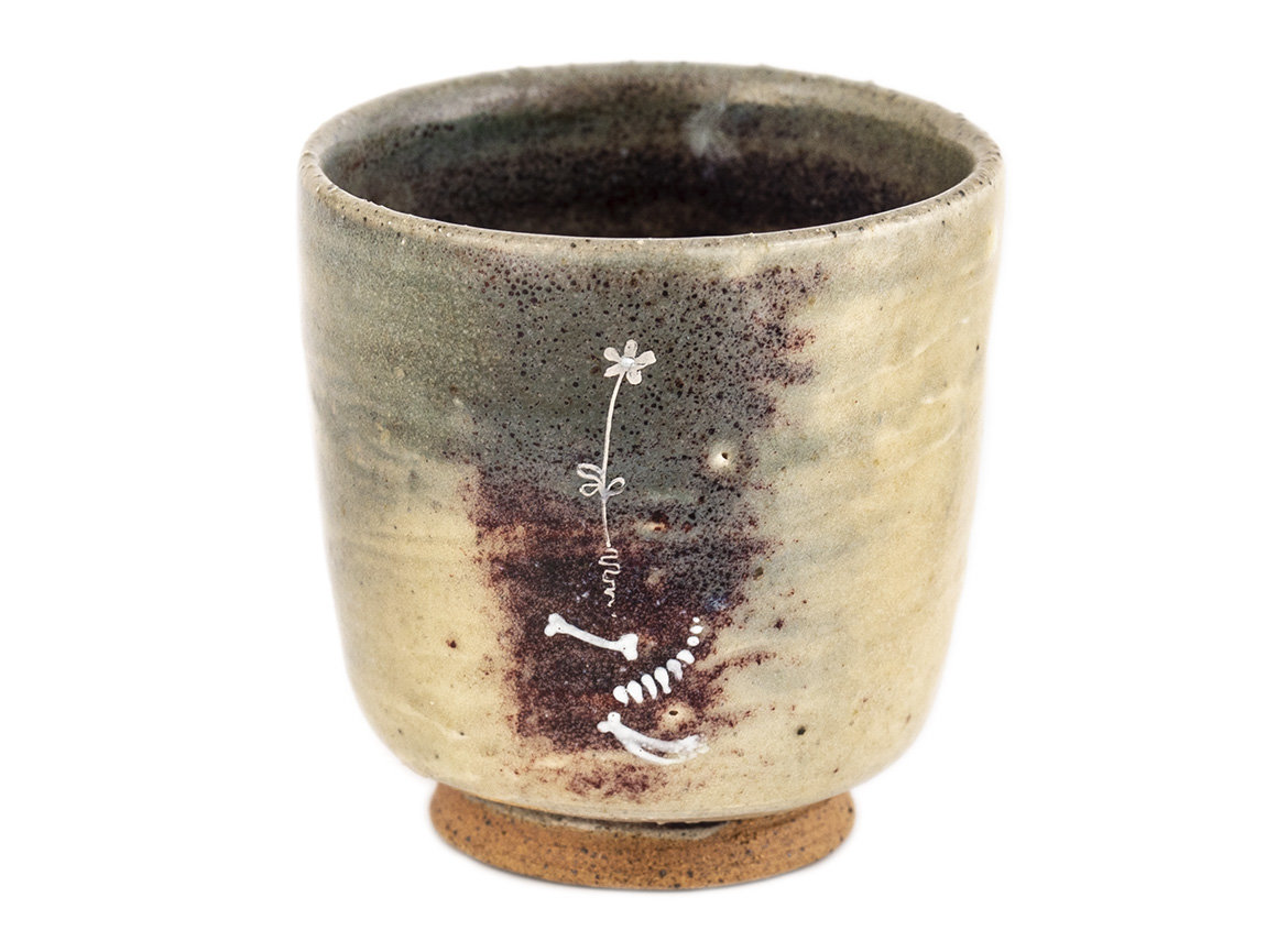 Cup # 35340, wood firing/ceramic/hand painting, 152 ml.
