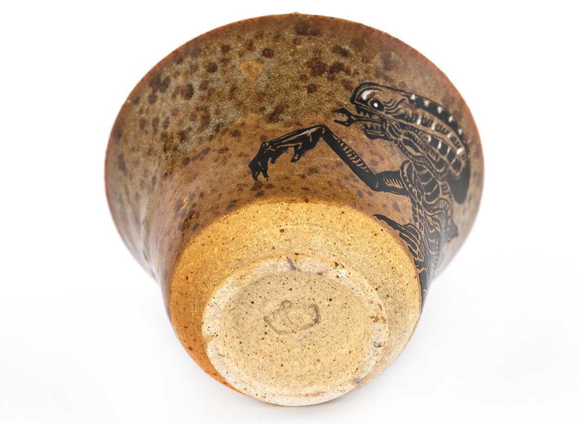 Cup # 35341, wood firing/ceramic/hand painting, 92 ml.