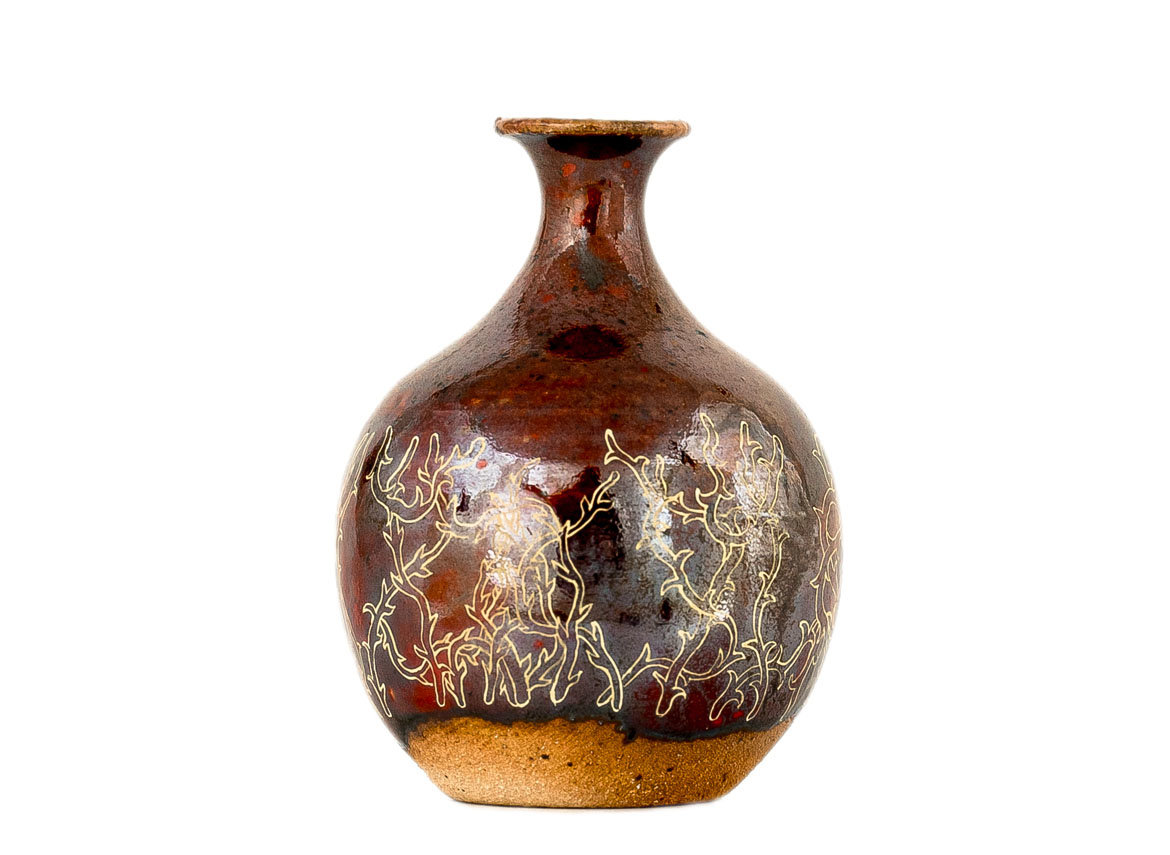 Vase # 35380, wood firing/ceramic/hand painting