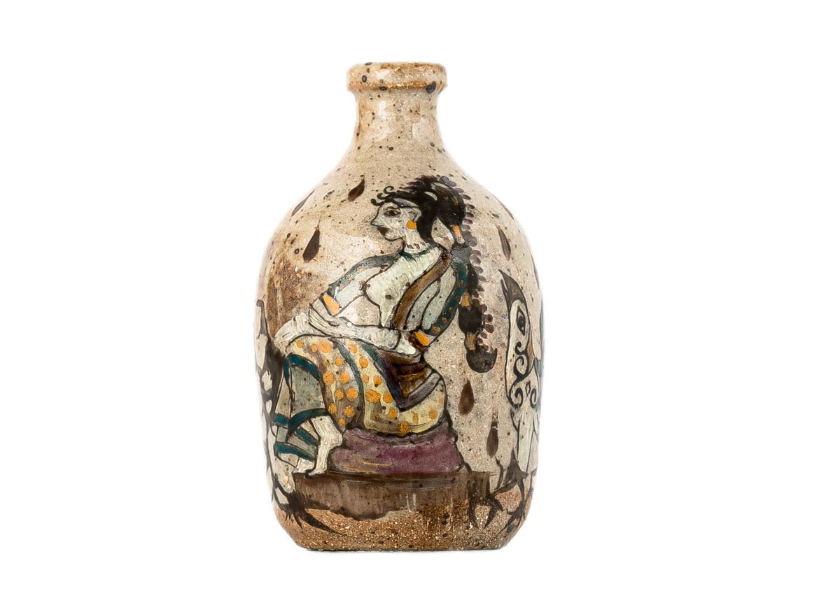 Vase # 35386, wood firing/ceramic/hand painting