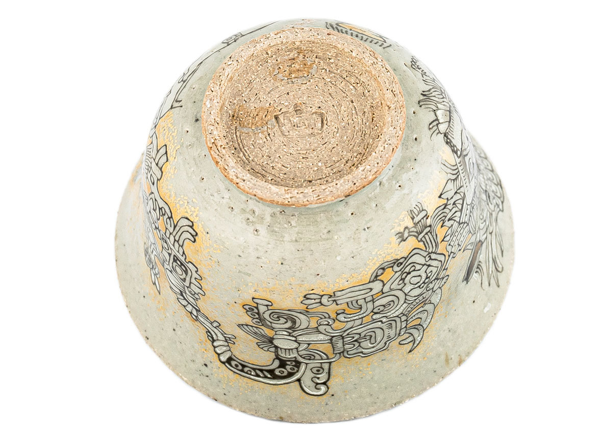 Гайвань # 35391, дровяной обжиг/керамика/ручная роспись, 188 мл.