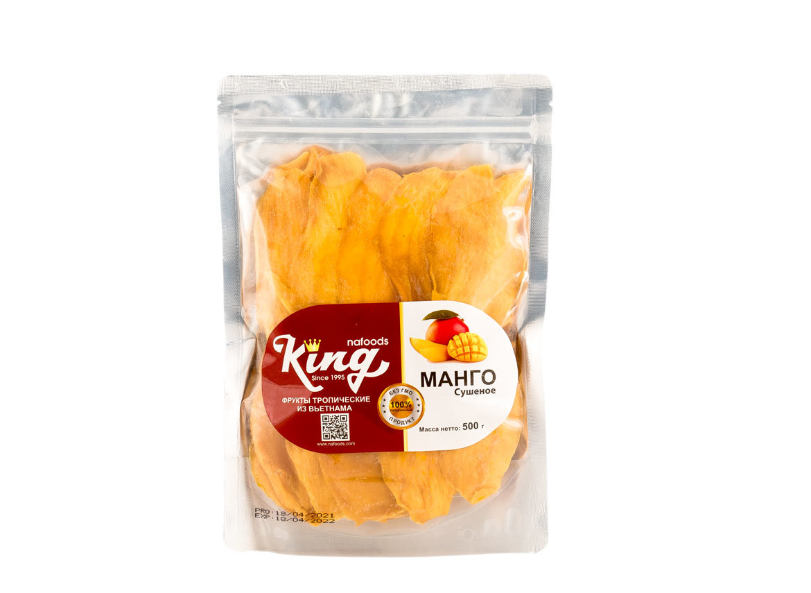 Dried mango "King", 500 g.