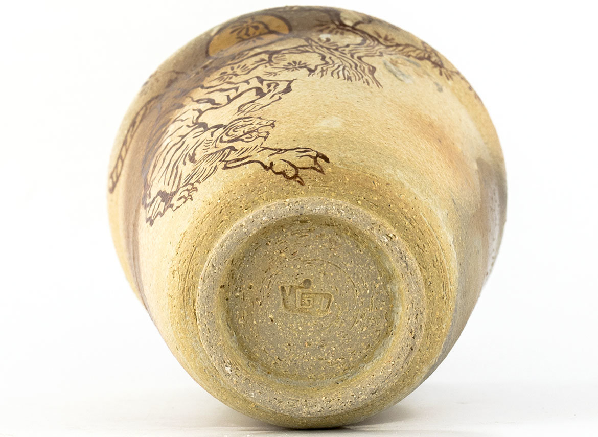 Cup # 35617, wood firing/ceramic/hand painting, 190 ml.
