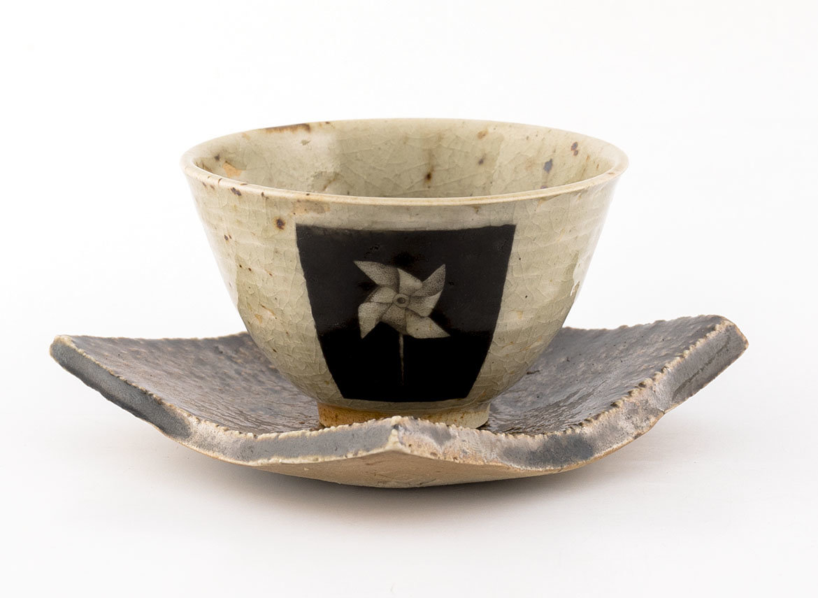 Cup stand # 35953, wood firing/ceramic