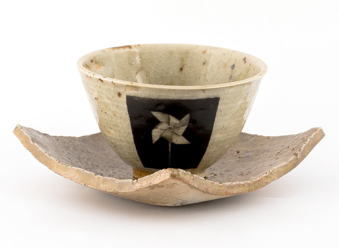 Cup stand # 35956, wood firing/ceramic