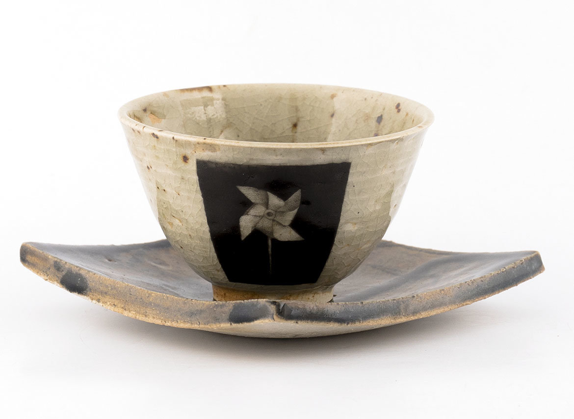 Cup stand # 35965, wood firing/ceramic