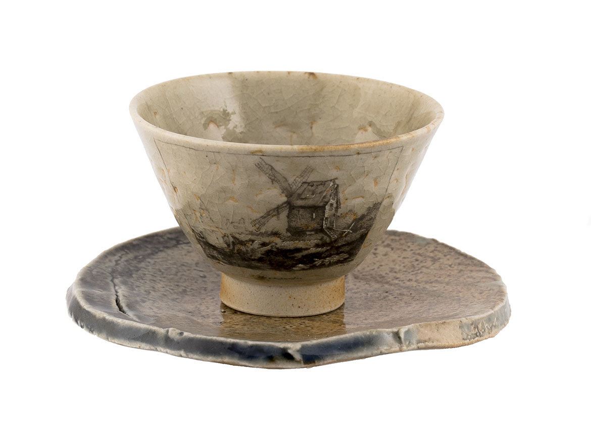 Cup stand # 35984, wood firing/ceramic