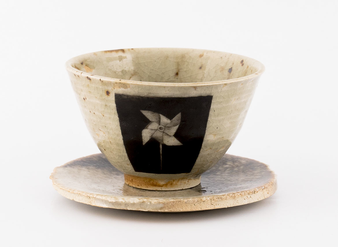 Cup stand # 35992, wood firing/ceramic
