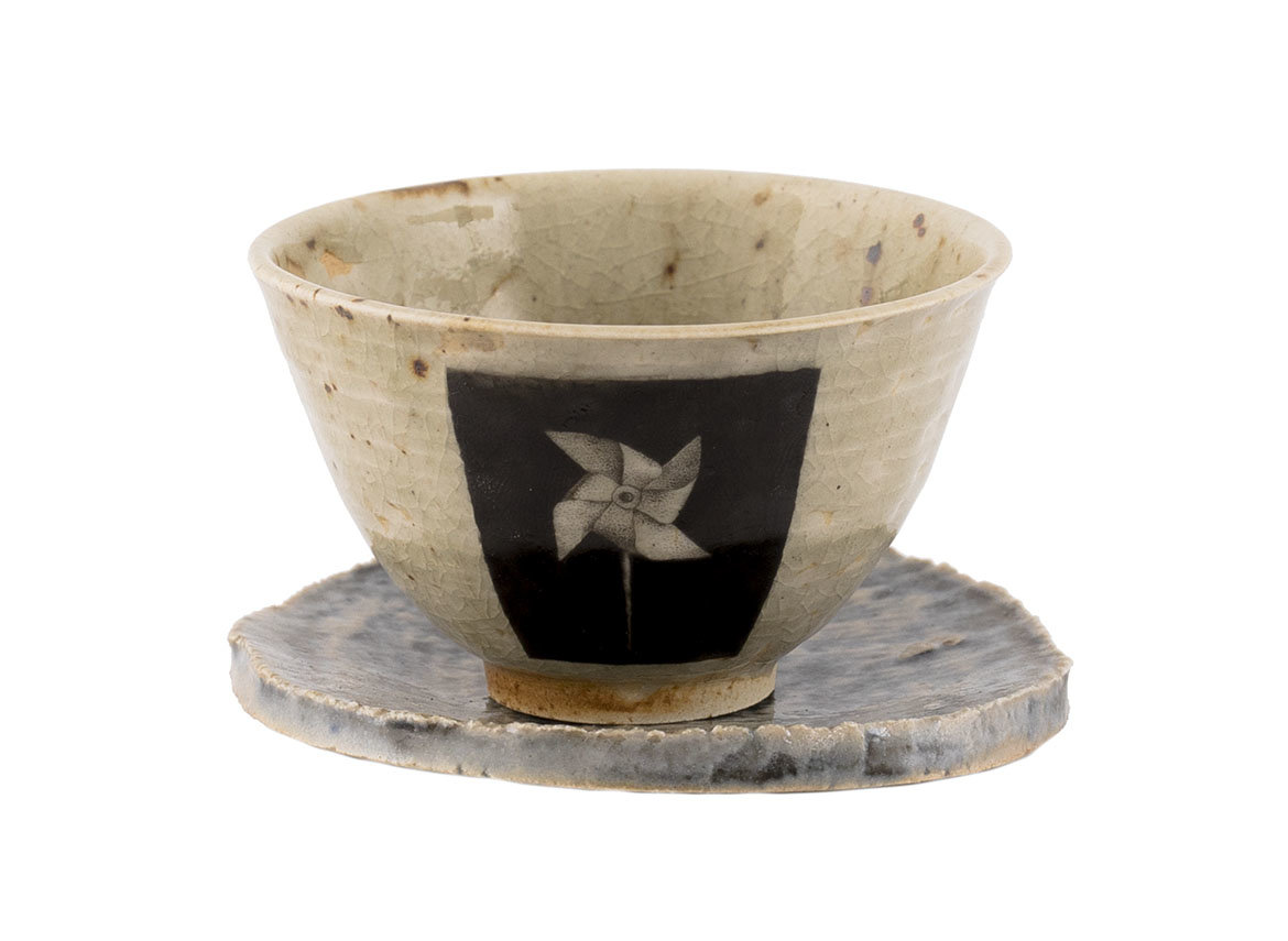 Cup stand # 35993, wood firing/ceramic