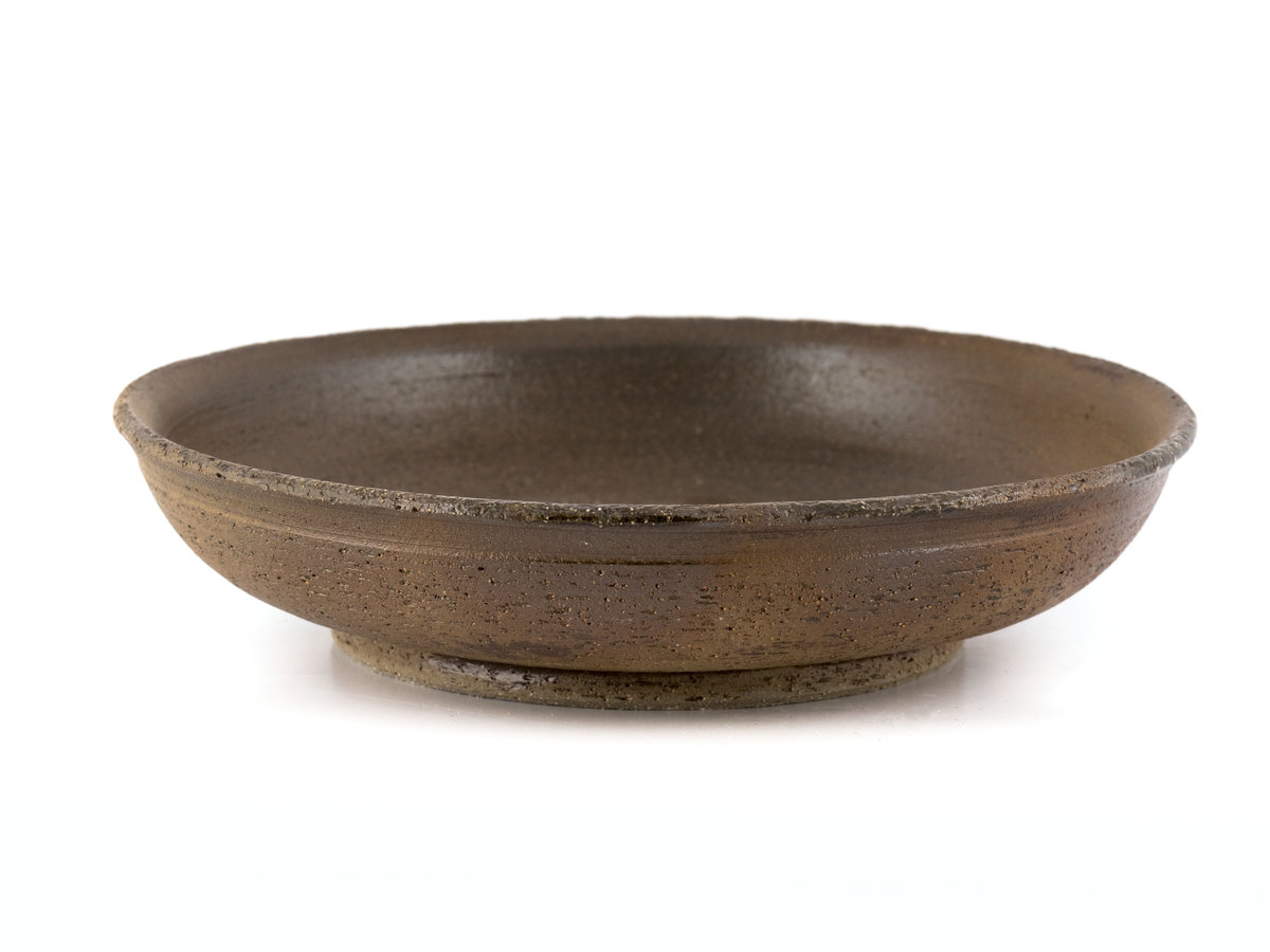 Тарелка столовая # 35996, дровяной обжиг/керамика