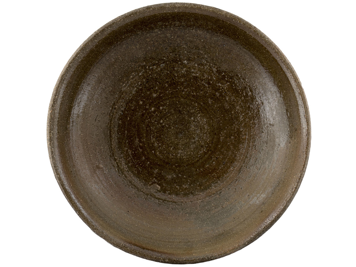 Тарелка столовая # 35998, дровяной обжиг/керамика