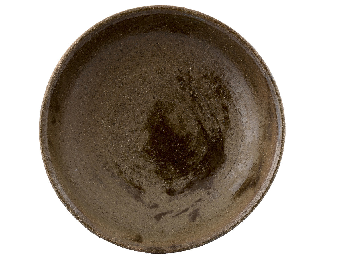Тарелка столовая # 35999, дровяной обжиг/керамика