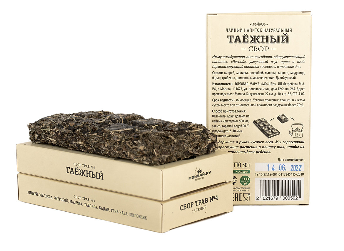 Herbal tea Cake "Taiga", 50 g